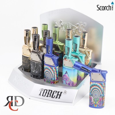 SCORCH TORCH ADJUSTABLE ANGLE TURBO TORCH 12CT/ DISPLAY